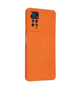 Xiaomi Redmi Note 11 Pro Kılıf Nano İçi Kadife Silikon - Turuncu
