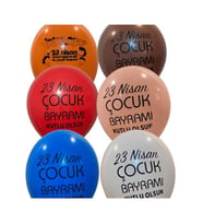 Party Marty 23 Nisan Balon Renkli 100Lü