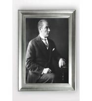 Gümüş Çerçeveli Atatürk Tablo cv932