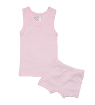 Unisex Pembe Jakarlı Atlet Boxer Takım