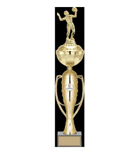 ODAK KUPA - Figürlü Kupalar - Voleybol Kadın Figürlü Kupalar FG-071 A - 55 cm