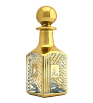 Parfüm Esans Cam Şişesi Gold Boş Esans Cam Şişesi Dekorotif Vitrin Şişesi 150 Ml. X002-150ML-2