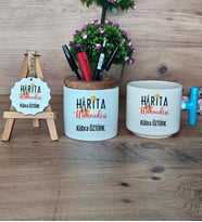 Harita Mühendisi Hediye Sepeti Kupa Bardak T Kulplu, Kalemlik ve Anahtarlık Mühendisler Günü Hediye (Model 3)