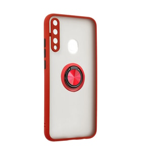 Northcity Huawei P40 Lite E Montreal Yüzüklü Silikon Kapak - Kırmızı