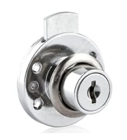 Yuvarlak Çekmece Kapak Kilidi 16mm (Gümüş)