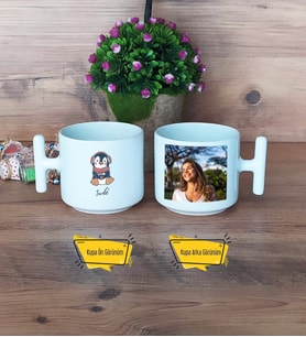 Tatlı Penguen Kupa Bardak T Fotoğraflı Tıp Bayramı Hediyesi Hemşireler Günü Hediyesi