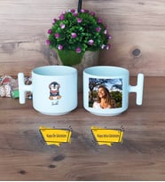 Tatlı Penguen Kupa Bardak T Fotoğraflı Tıp Bayramı Hediyesi Hemşireler Günü Hediyesi