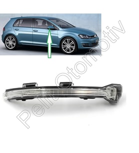 Golf 7 - 7,5 Ayna Sinyali Lambası Sağ 5G0949102 (OEM)