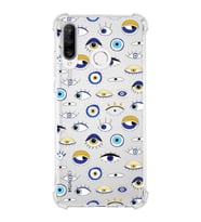 PrintiFy Huawei P30 Lite Uyumlu Nazar Boncuğu 2 Baskılı Şeffaf Köşe Korumalı Antişok Kılıf