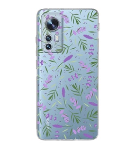 PrintiFy Xiaomi Mi 12 Pro ile Uyumlu 1mm Slim Fit Water Color 3 Baskılı Şeffaf  Kılıf