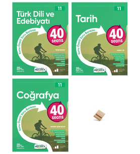 Okyanus 11. Sınıf 40 Seans Edebiyat Tarih ve Coğrafya 3lü Set + Telefon Standı