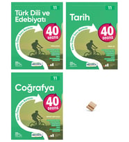 Okyanus 11. Sınıf 40 Seans Edebiyat Tarih ve Coğrafya 3lü Set + Telefon Standı