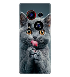 Phantom X2 Pro Kılıf Boutique Baskılı Resimli Komik Kedi Pcode -008