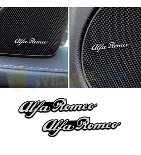 Alfa Romeo Logo Hoparlör Sticker Arma Amblem Metal Yapışkanlı 2 Adet