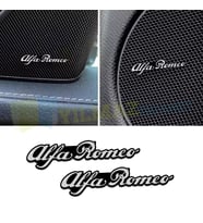 Alfa Romeo Logo Hoparlör Sticker Arma Amblem Metal Yapışkanlı 2 Adet