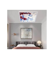60watt Yatak Odası Ledli Avize-60cm X 60cm Kare Aydınlatma- Tavana Yapışık Model-kolay Montaj Avize