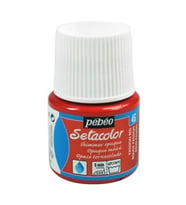 Pebeo Setacolor Shimmer (Pırıltılı) Opak Kumaş Boyası 46 PASSION RED 