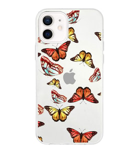 PrintiFy Apple  iPhone 12 Mini ile Uyumlu 1mm Slim Fit Water Color 2 Baskılı Şeffaf  Kılıf