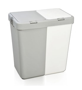 Motek Çok Amaçlı Çift Bölmeli 80 Litre Çamaşır Kirli Sepeti