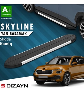 S-Dizayn Skoda Kamiq Skyline Aluminyum Yan Basamak 183 Cm 2019 Üzeri A+ Kalite
