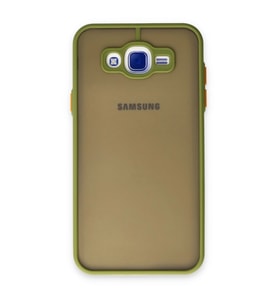 Samsung Galaxy J7 Kılıf Montreal Silikon Kapak - Açık Yeşil