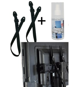 Lcd Led Plazma TV Askısı Sabitleme Bebek Çoçuk Koruma Deprem Kemeri +120 ML Ekran Temizleme Spreyi