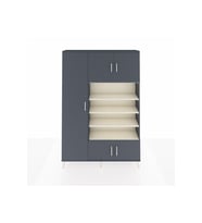 Arges Dolap 10 Raflı 5 Kapaklı 132x30x195 Antrasit-Antrasit/Aytaşı