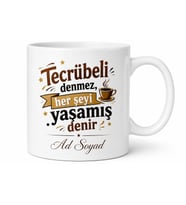İsme Özel Tecrübeli Yazılı Komik Kupa Bardak Esprili Hediye