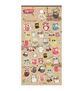 Bigpoint Sticker Baykuşlar (Bubo) x 15 Adet