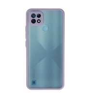 Realme C21 Kılıf Montreal Silikon Kapak - Mor