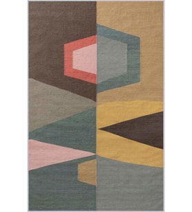 Eliana Home Baskılı, Yıkanabilir Kaymaz Taban Salon Halısı LNA1156 100x150 cm (Kahverengi)