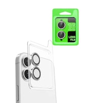 Durukar® iPhone 16 Plus Raze Metal Kamera Lens - Beyaz