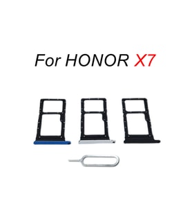 Huawei Uyumlu Honor X7A Sim Yuvası Sim Kart Tepsisi Sim Çekmecesi Silver