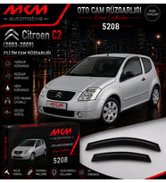 Citroen C2 (2003-2009) 2'Lİ Ön Mugen Cam Rüzgarlığı