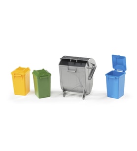 Bruder Çöp Konteyniri Seti (1 Büyük, 3 Küçük) BR02607