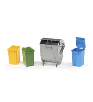 Bruder Çöp Konteyniri Seti (1 Büyük, 3 Küçük) BR02607
