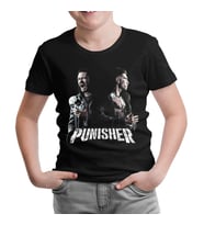 Punisher - Fight Siyah Çocuk Tshirt