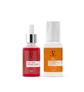 VİTANOVA 2’li Cilt Bakım Seti AHA+BHA Peeling Serum + Güneş Kremi