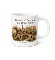 Kurtalan Tarihi Dokusu Kültürü Siirt Hatırası Kupa Bardak Hediye
