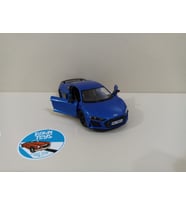 Audi R8 Metal Model Oyuncak Araba 13 Cm ( ÖZEL PLAKALI ) (Mavi)