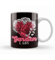 Garden Lady Gardener Plants Flowers Gardening Landscaper Kupa Bardak Porselen
