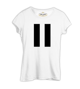 Pause by Lines Beyaz Kadın Tshirt