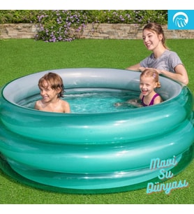 Havuz 3 Bölmeli Jumbo Yeşil Renkli 150 Cm x 53 Cm - Mavi Su Dünyası