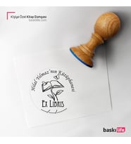 Kişiye Özel Kitap Damgası Kitap Mührü Kaşe Kitap Mühür Özel Damga 122