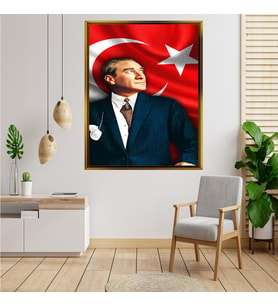 ÇERÇEVELİ ATATÜRK TABLO S57