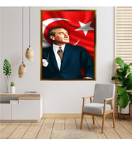 ÇERÇEVELİ ATATÜRK TABLO S57