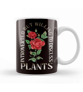 Introverted Gardener Plants Flower Planting Gardening Garden Kupa Bardak Porselen
