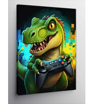 Kanvas Tablo Dinozor Oyun