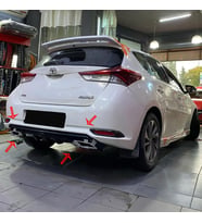 Toyota Auris Difüzör 2015 2016 2017 2018 Yeni Kasa Difüzör Plastik Siyah