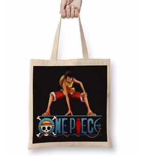 Luffy One Piece Bez Çanta Uzun Saplı